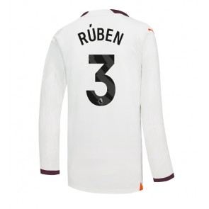Lacne Muži Futbalové dres Manchester City Ruben Dias #3 2023-24 Dlhy Rukáv - Preč